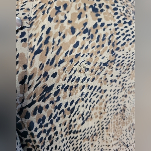 Vntg Robbie Bee Silk Animal Print Maxi Dress Size 8 - Picture 9 of 11